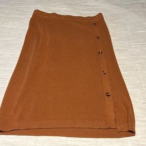 Burnt orange pencil skirt
